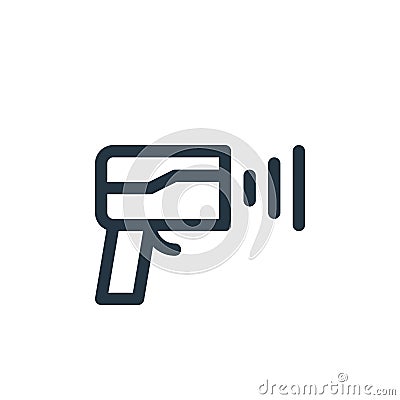 speed radar vector icon. speed radar editable stroke. speed radar linear symbol for use on web and mobile apps, logo, print media Vector Illustration