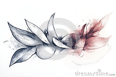 Speed sketch: A dynamic representation highlighting motion and speed in various contexts Stock Photo