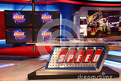 Speed Television Studio Set Editorial Stock Photo