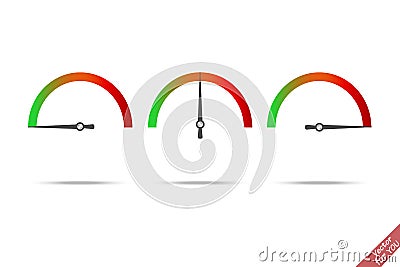 Speed test arrow vector icon Vector Illustration