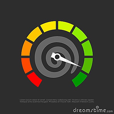 Speed test vector icon Vector Illustration