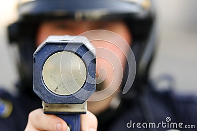 Speed trap Stock Photo