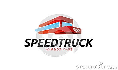 Speed Truck Logo Vector Illustration