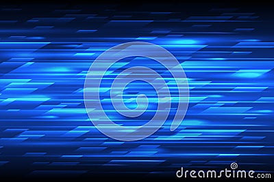 Speed vector abstract technology background. Fast lines blue moving design pattern Vector Illustration