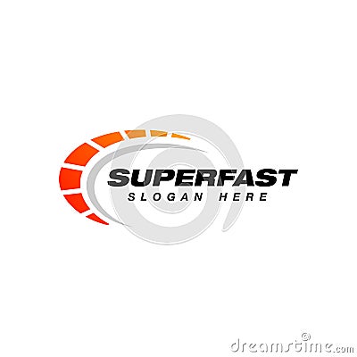 speed vector logo design. speedometer icon symbol design template Vector Illustration