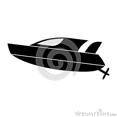 Speedboat icon Vector Illustration