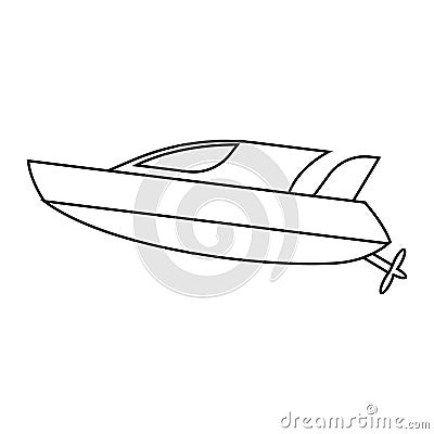 Speedboat icon Vector Illustration