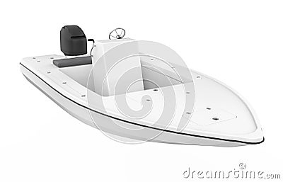 Speedboat Isolated Stock Photo