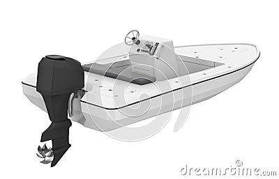 Speedboat Isolated Stock Photo