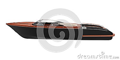 Speedboat Isolated Stock Photo