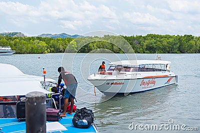 Speedboat Pak Bara - Koh Lipe Editorial Stock Photo