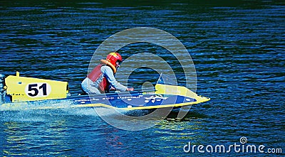 SPEEDBOAT RACE KOMARNO 2020 Editorial Stock Photo