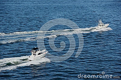 Speedboats Stock Photo