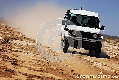 Speeding car Stock Photo