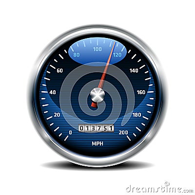 Speedometer Icon Vector Illustration