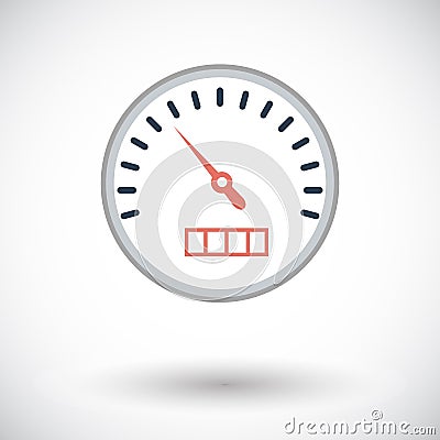 Speedometer icon. Vector Illustration