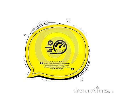 Speedometer icon. Time concept sign. Vector Vector Illustration