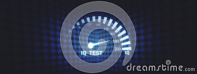 Speedometer. IQ test. Business concept Stock Photo