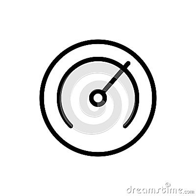Speedometer line icon Vector Illustration