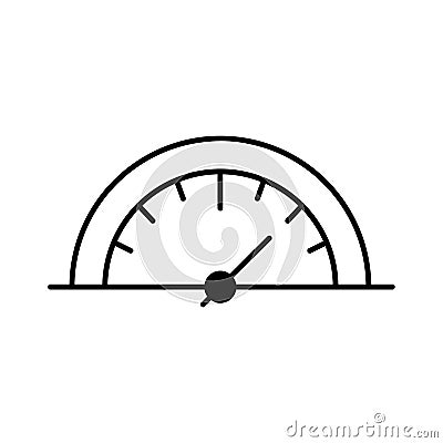 speedometer Line Vector Icon easily modified Vector Illustration