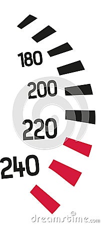 Speedometer racing icon Vector Illustration