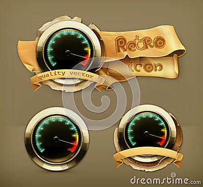 Speedometer vector icons Vector Illustration