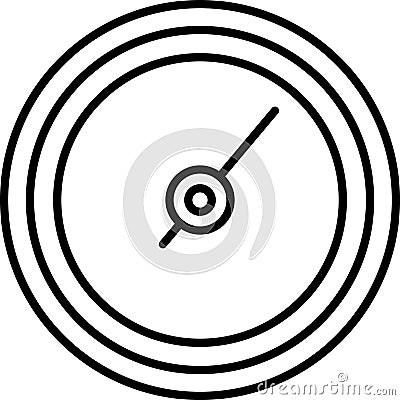 Speedometer vector thin line icons set. Dashboard, indicator, gauge, scale, tachometer icon isolated. Car speed. Fast internet Vector Illustration
