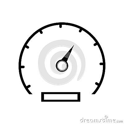 speedometer on white background vector ilistrecion Vector Illustration