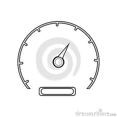 Speedometer on white background,vector ilistrecion Vector Illustration