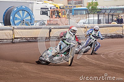 Speedway riders Editorial Stock Photo