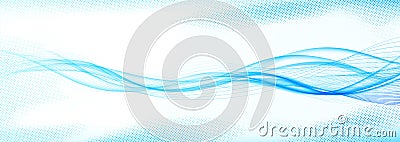 Speedy abstract futuristic modern bright swoosh wave lines layout Vector Illustration