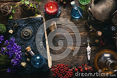 Book of magic. Stock Photo