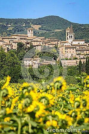 Spello Umbria Italy Stock Photo