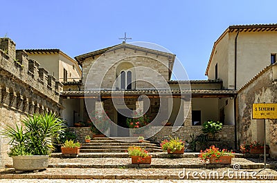 Spello (Umbria) Chiesa di San Severino Stock Photo