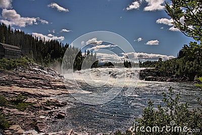 spells of Norwegian mountain rivers, Norway Stock Photo