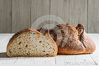 Spelt sourdough bread Stock Photo