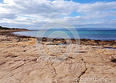 Rocky Spencer Gulf view at Point Lowly Stock Photo