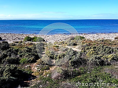 Spencer Gulf view at Point Lowly Stock Photo