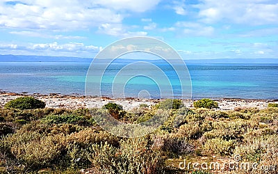 Spencer Gulf view at Point Lowly Stock Photo