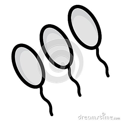 Sperms Isolated Vector icon which can be easily modified or edit Stock Photo