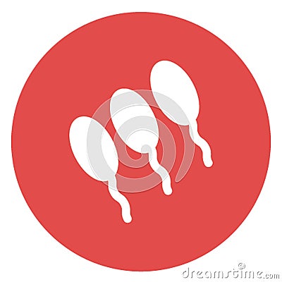 Sperms Isolated Vector icon which can be easily modified or edit Stock Photo