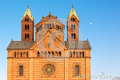 Speyer Cathedral at sunny day, Germany Stock Photo