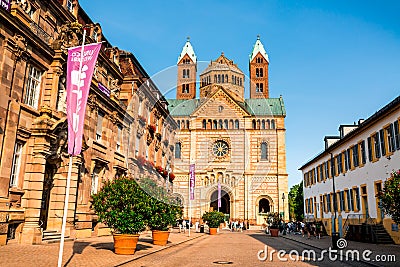 Speyer, Germany: Speyer Cathedral in Germany, founded by the Romans Editorial Stock Photo