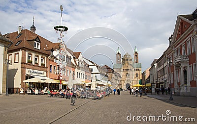 Speyer main street, Germany Editorial Stock Photo