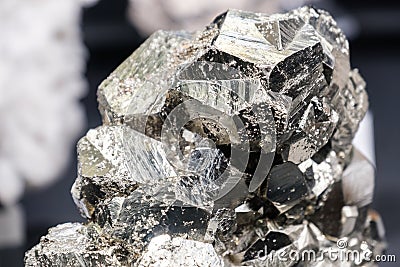 Sphalerite Pyrite fools gold stone shiny Stock Photo