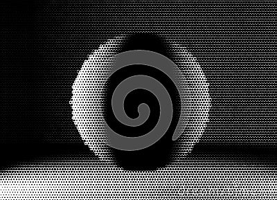 Sphere halftone vector illustration. EPS 10 Vector Illustration