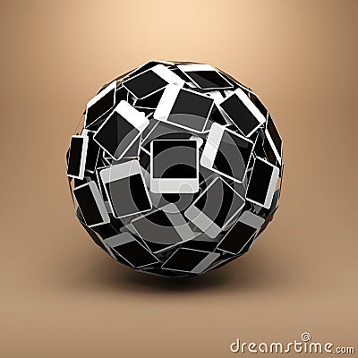 Sphere made of photo. Stock Photo
