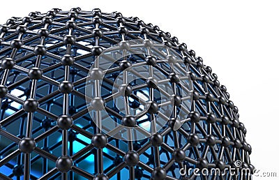 Sphere networking concept Stock Photo