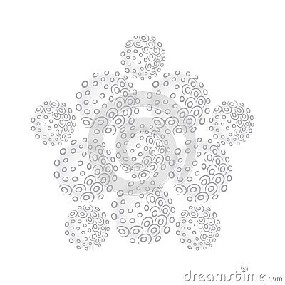 Sphere pentagon set Vector Illustration