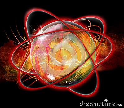 Sphere Spiral Stock Photo